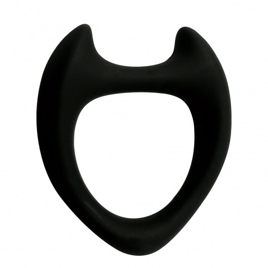 Черное эрекционное кольцо с рожками Wooomy Toro M - Adrien Lastic - в Копейске купить с доставкой