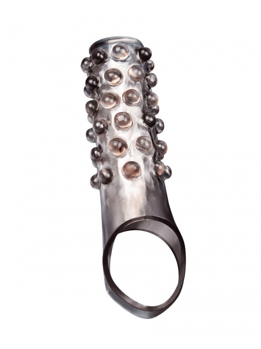 Дымчатая насадка на пенис с выпуклостями - 11 см. - Sex Expert - в Копейске купить с доставкой