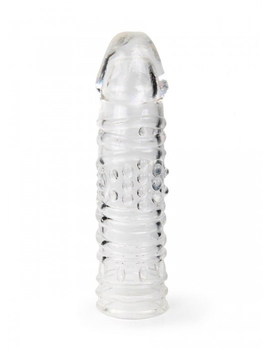 Прозрачная закрытая насадка на пенис - 17 см. - Sex Expert - в Копейске купить с доставкой