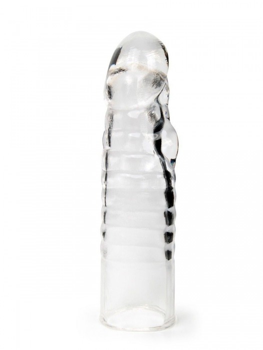 Прозрачная закрытая насадка на член - 15 см. - Sex Expert - в Копейске купить с доставкой