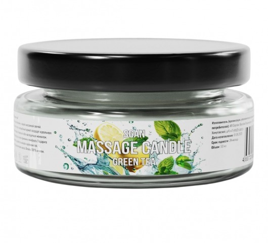Массажная свеча «Зелёный чай» - 50 мл. - SGAN - купить с доставкой в Копейске