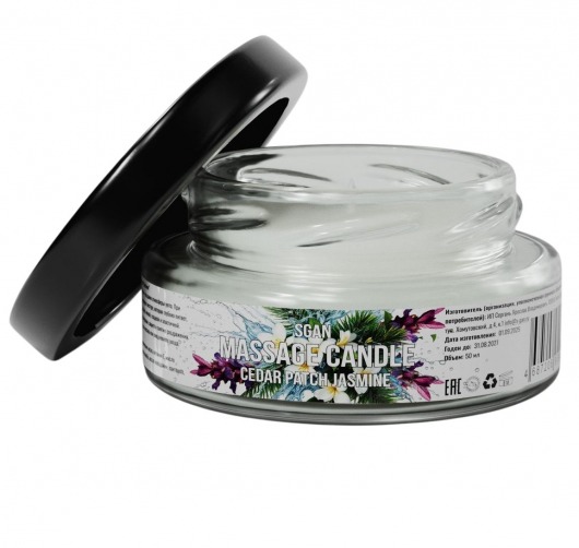 Массажная свеча «Кедр - Пачули - Жасмин» - 50 мл. - SGAN - купить с доставкой в Копейске
