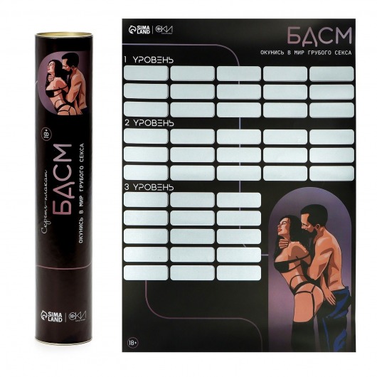 Плакат для двоих со скретч-слоем «БДСМ» - Сима-Ленд - купить с доставкой в Копейске