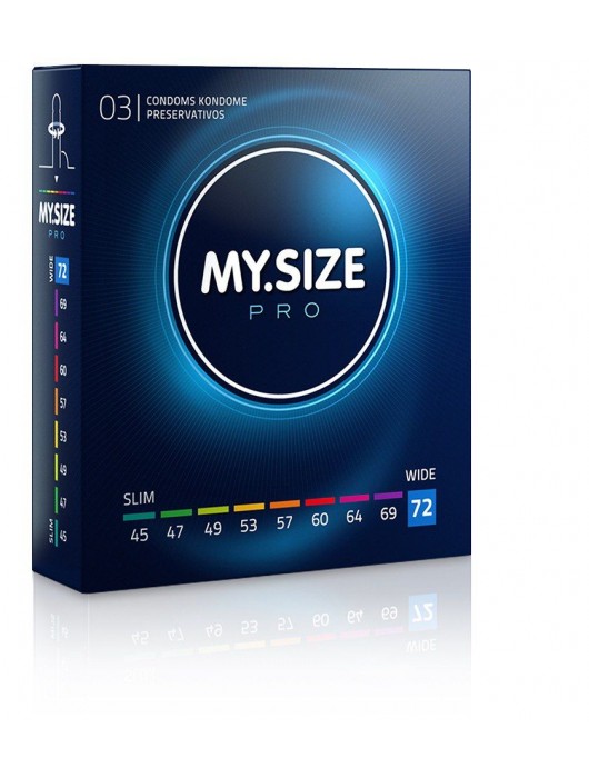Презервативы MY.SIZE размер 72 - 3 шт. - My.Size - купить с доставкой в Копейске