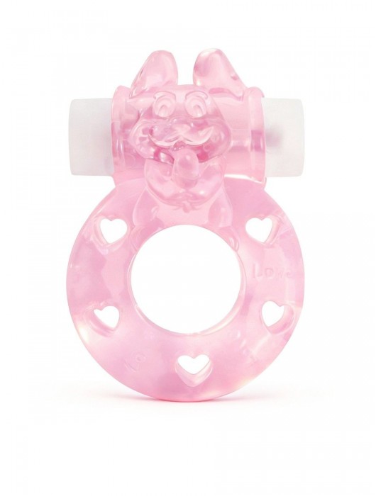 Розовое эрекционное виброкольцо в форме зайчика - 1137 - в Копейске купить с доставкой