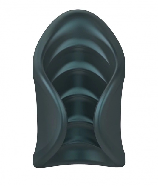 Серый сквозной мастурбатор с вибрацией Manwan Starter - Manwan - в Копейске купить с доставкой