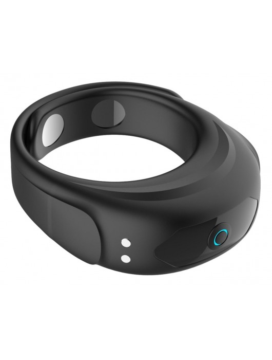 Черное эрекционное виброкольцо на ремешках - Boys of Toys - в Копейске купить с доставкой