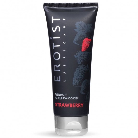 Увлажняющая смазка на водной основе с ароматом клубники Srtawberry - 100 мл. - Erotist Lubricants - купить с доставкой в Копейске