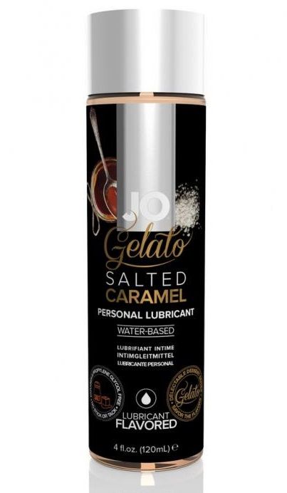 Лубрикант с ароматом солёной карамели JO GELATO SALTED CARAMEL - 120 мл. - System JO - купить с доставкой в Копейске