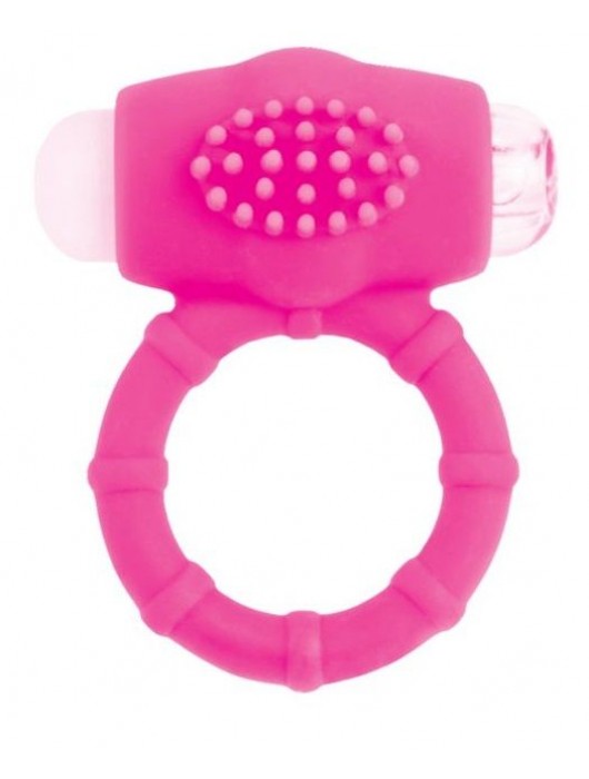Розовое эрекционное виброкольцо A-toys - A-toys - в Копейске купить с доставкой