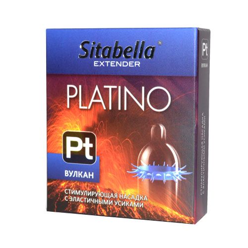 Стимулирующая насадка с усиками Platino  Вулкан - Sitabella - купить с доставкой в Копейске