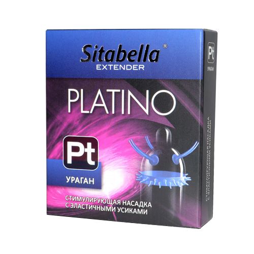 Стимулирующая насадка с усиками и шипиками Platino  Ураган - Sitabella - купить с доставкой в Копейске