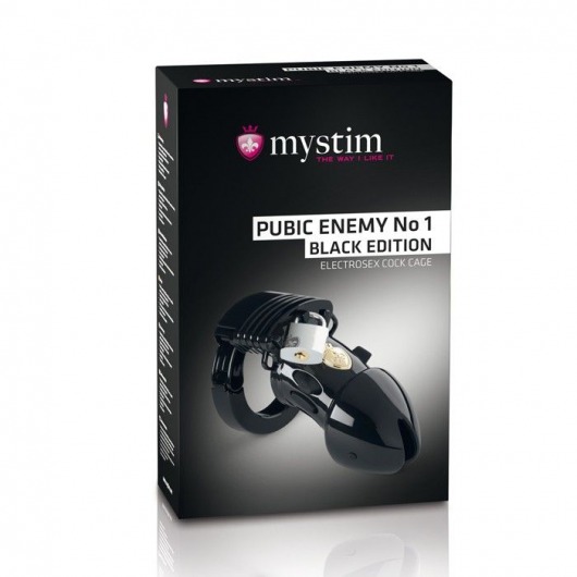 Пояс верности с электростимуляцией Mystim Pubic Enemy No1 Black Edition - MyStim - купить с доставкой в Копейске