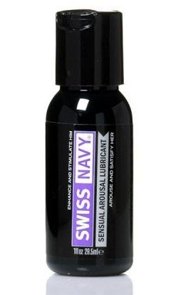Возбуждающий гель-лубрикант на водной основе Sensual Arousal Lubricant  - 29,5 мл. - Swiss navy - купить с доставкой в Копейске