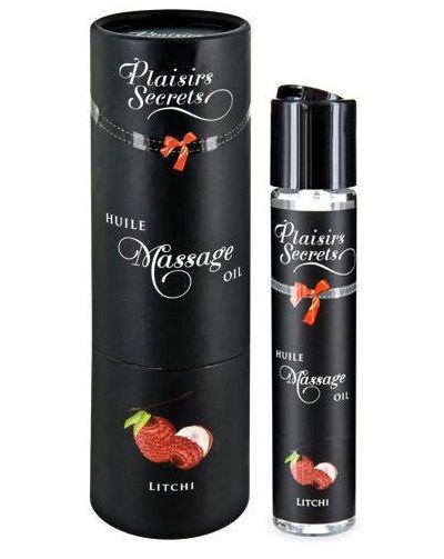 Массажное масло с ароматом личи Huile de Massage Gourmande Litchi - 59 мл. - Plaisir Secret - купить с доставкой в Копейске