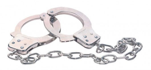 Наручники из металла с длинной цепочкой CHROME HANDCUFFS METAL HANDCUFFS W. KEY - NMC - купить с доставкой в Копейске