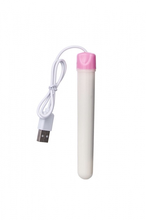 Мастурбатор-вагина в белой колбе с присоской и функцией нагрева - A-toys - в Копейске купить с доставкой