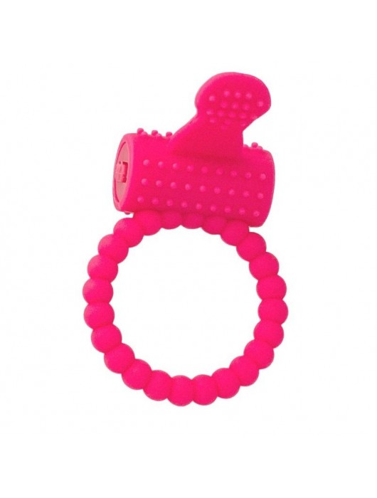 Розовое силиконовое виброкольцо A-toys - A-toys - в Копейске купить с доставкой
