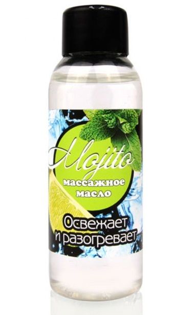 Массажное масло для тела Mojito с ароматом лайма - 50 мл. - Биоритм - купить с доставкой в Копейске