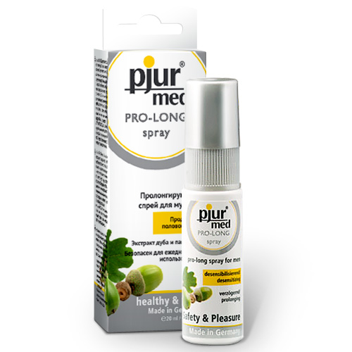 Пролонгирующий спрей с экстрактом дуба и пантенолом pjur MED Pro-long Spray - 20 мл. - Pjur - купить с доставкой в Копейске