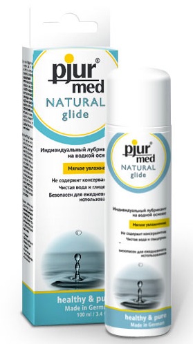 Нейтральный лубрикант на водной основе pjur MED Natural glide - 100 мл. - Pjur - купить с доставкой в Копейске