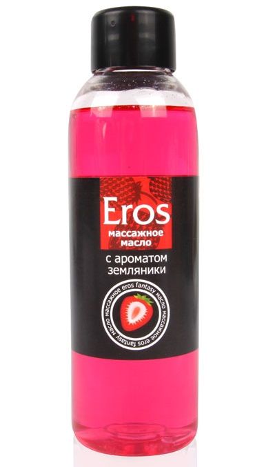 Массажное масло Eros fantasy с ароматом земляники - 75 мл. - Биоритм - купить с доставкой в Копейске