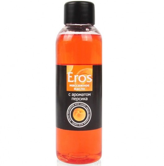 Массажное масло Eros exotic с ароматом персика - 75 мл. - Биоритм - купить с доставкой в Копейске