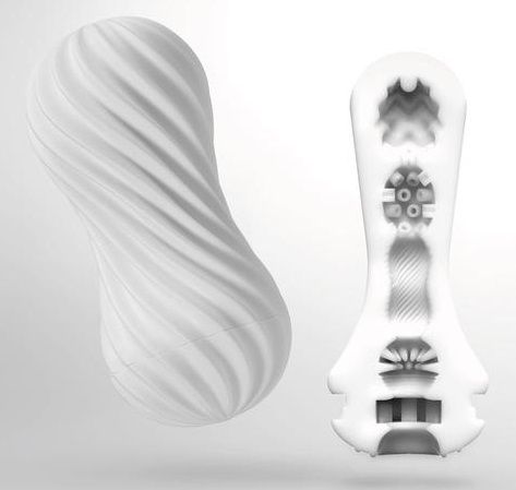Мастурбатор FLEX Silky White с мягким рельефом - Tenga - в Копейске купить с доставкой