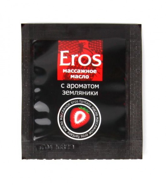 Пробник массажного масла с ароматом земляники Eros fantasy - 4 гр. - Биоритм - купить с доставкой в Копейске