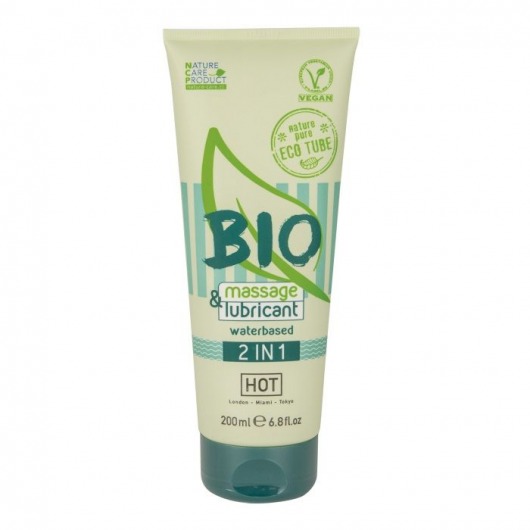 Массажный гель-лубрикант Bio 2-in-1 - 200 мл. - HOT - купить с доставкой в Копейске