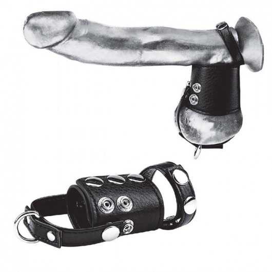 Кольцо на член и мошонку Cock Ring With 2  Ball Stretcher And Optional Weight Ring - BlueLine - в Копейске купить с доставкой