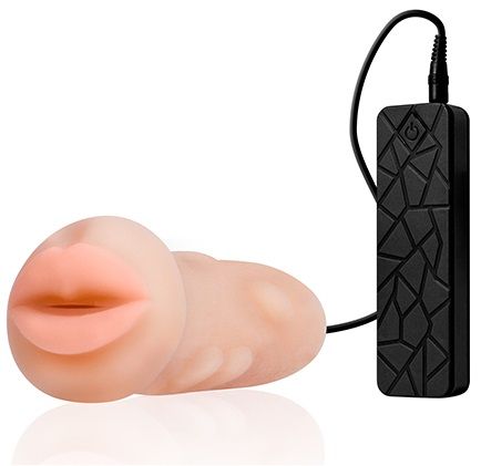 Мастурбатор-ротик с вибрацией REALSTUFF VIBRATING MASTURBATOR MOUTH - Dream Toys - в Копейске купить с доставкой
