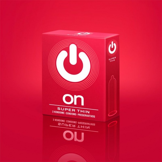 Супертонкие презервативы ON) Super Thin - 3 шт. - ON) - купить с доставкой в Копейске
