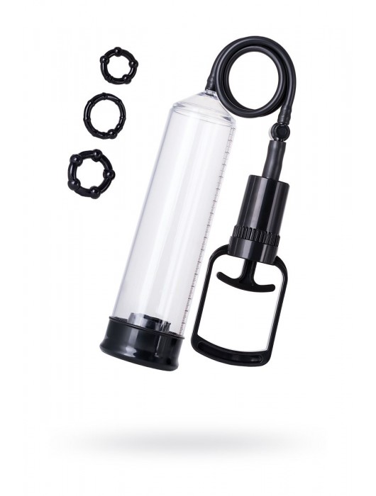 Вакуумная помпа A-toys с уплотнителем и эрекционными кольцами - A-toys - в Копейске купить с доставкой