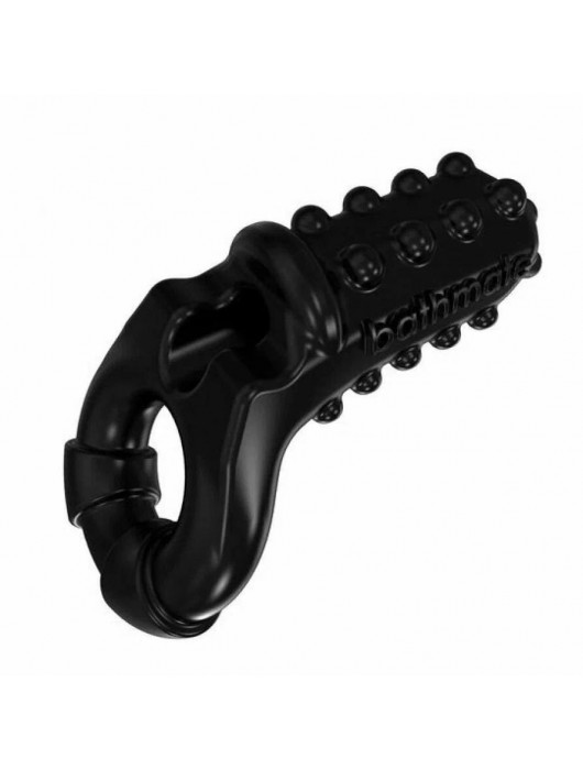 Чёрное эрекционное виброкольцо Tickle - Bathmate - в Копейске купить с доставкой