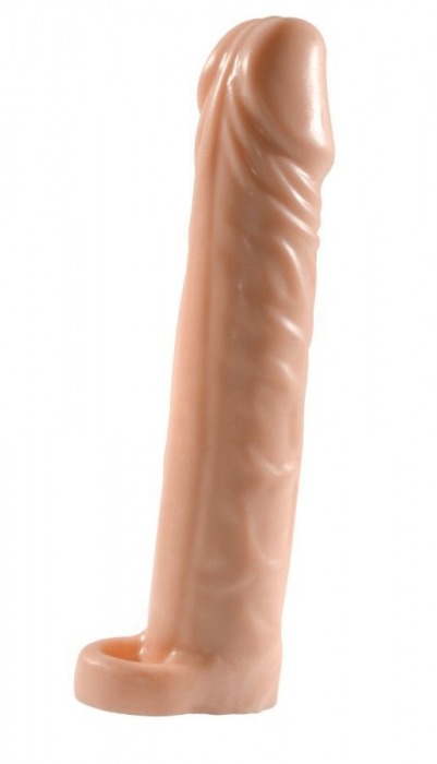 Телесная насадка-удлинитель Extension sleeve с подхватом - 17 см. - Sitabella - в Копейске купить с доставкой