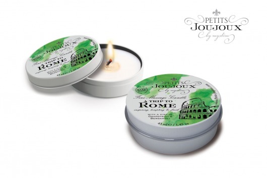 Массажная свеча Petits Joujoux Rome с ароматом грейпфрута и бергамота - 33 гр. - MyStim - купить с доставкой в Копейске