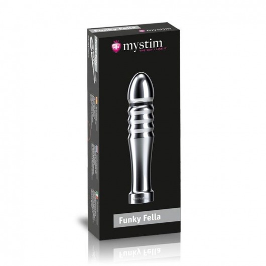 Ребристый фаллоимитатор для электростимуляции Funky Fella Rill Dildo - 13 см. - MyStim - купить с доставкой в Копейске