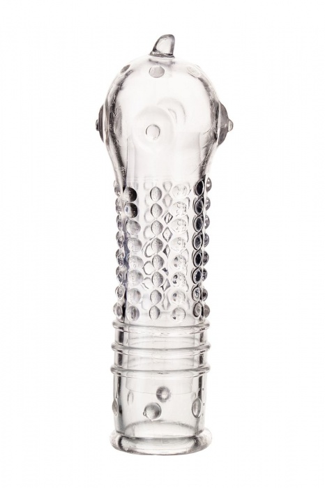 Прозрачная закрытая насадка на пенис TOYFA A-Toys - 14,7 см. - A-toys - в Копейске купить с доставкой