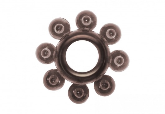 Чёрное эрекционное кольцо Rings Bubbles - Lola Games - в Копейске купить с доставкой