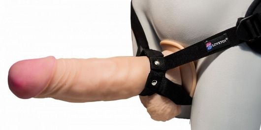 Поясной супергигант на присоске - 24,5 см. - LOVETOY (А-Полимер) - купить с доставкой в Копейске