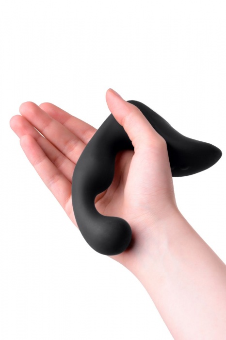 Чёрный изогнутый вибростимулятор простаты Erotist - Erotist Adult Toys - в Копейске купить с доставкой