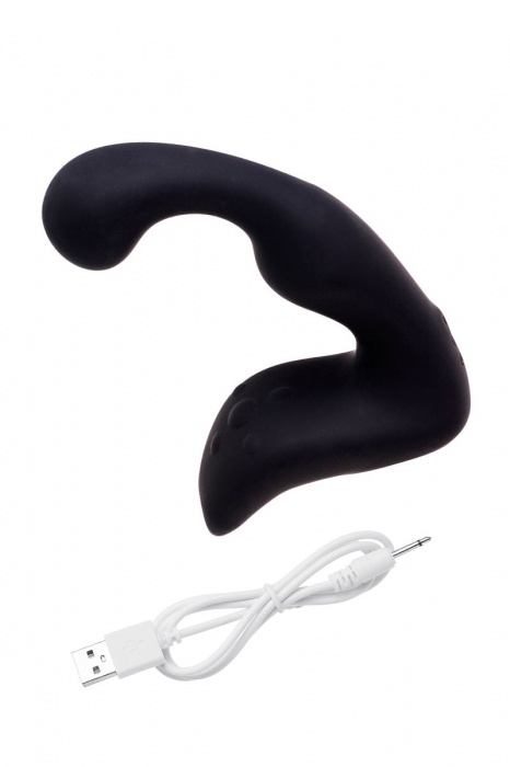 Чёрный изогнутый вибростимулятор простаты Erotist - Erotist Adult Toys - в Копейске купить с доставкой