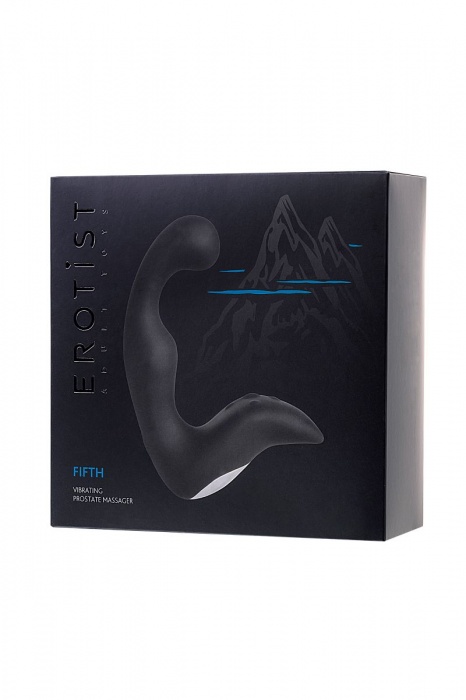 Чёрный изогнутый вибростимулятор простаты Erotist - Erotist Adult Toys - в Копейске купить с доставкой