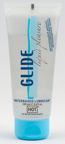 Интимная смазка на водной основе Glide - 100 мл. - HOT - купить с доставкой в Копейске