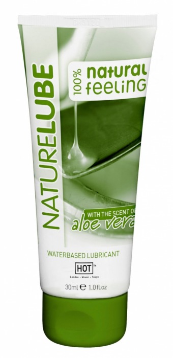 Смазка на водной основе с алоэ вера Nature Lube - 30 мл. - HOT - купить с доставкой в Копейске