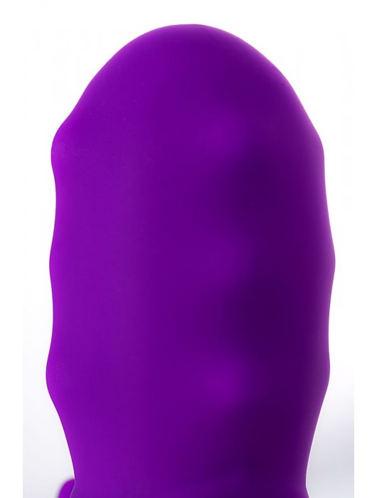 Фиолетовый вибратор JOS TATY с пульсирующими шариками - 21,5 см. - JOS