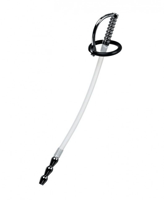 Силиконовый уретральный плаг со сменными фиксирующими кольцами Metal - ToyFa - купить с доставкой в Копейске