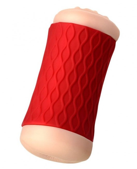 Двухсторонний мастурбатор JOS  NADIN в красном цилиндре - JOS - в Копейске купить с доставкой