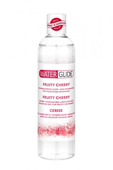 Лубрикант на водной основе с ароматом вишни FRUITY CHERRY - 300 мл. - Waterglide - купить с доставкой в Копейске